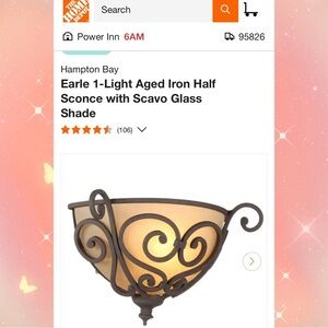 Champion Black and Cream Scrollwork Wall Accent